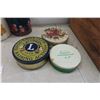 Image 3 : Vintage Tins, Wood Crate, Distressed Superman Metal Lunch Box,