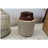 Image 11 : Stoneware Finger Jug, Pickle Crock Both With Damage,