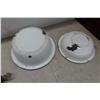 Image 3 : Vintage Scale, 2 Enamel Basins, Glass Door Knobs and Wood Crate