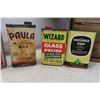 Image 2 : Vintage Cleaning Product Tins, 7up Wood Crate 12x17x12 and Egg Crate