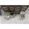 Image 8 : 2 Organizers Filled with Fasteners, 3 New Hanging Lights and Digital Temperature Gun