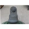Image 3 : 2 Vintage Glass Suspension Insulators "Flying Saucer" Aqua Blue Green Glass