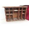 Image 1 : Antique Wood Pigeon Hole Cabinet 23x35x10