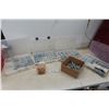 Image 1 : 4 Plastic Containers with Fasteners, Bolts, Copper Pipe Straps