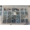 Image 4 : 4 Plastic Containers with Fasteners, Bolts, Copper Pipe Straps