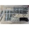 Image 5 : 4 Plastic Containers with Fasteners, Bolts, Copper Pipe Straps