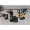 Image 1 : Power Tools: Skil Drywall Driver, Laminate Trimmer Base, Dewalt 18V Cordless Flashlight, 2 Batteries