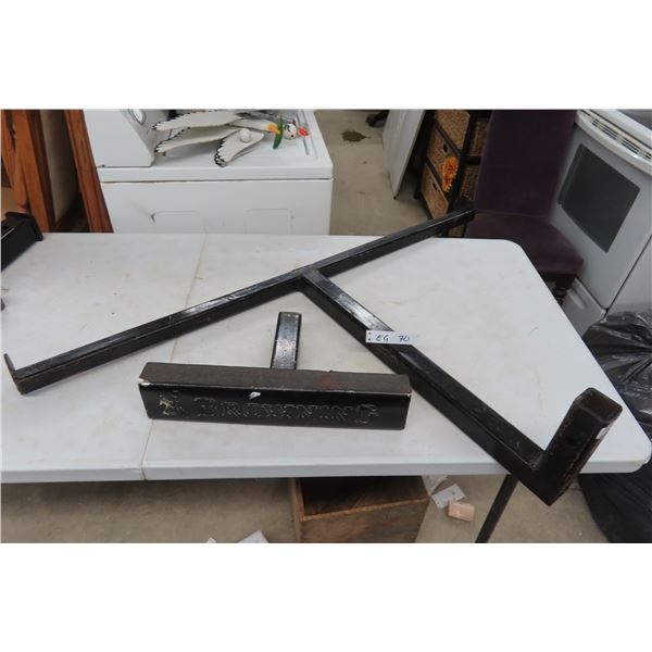 Receiver Hitch with Step and Extended Receiver Hitch with Carrier