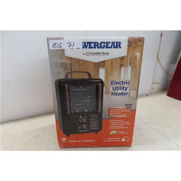 New Power Gear Electric Heater 1500 Watts