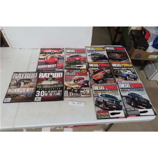 11 Auto Magazines Top Gear, Diesel Power, Rat Rod, 2000's