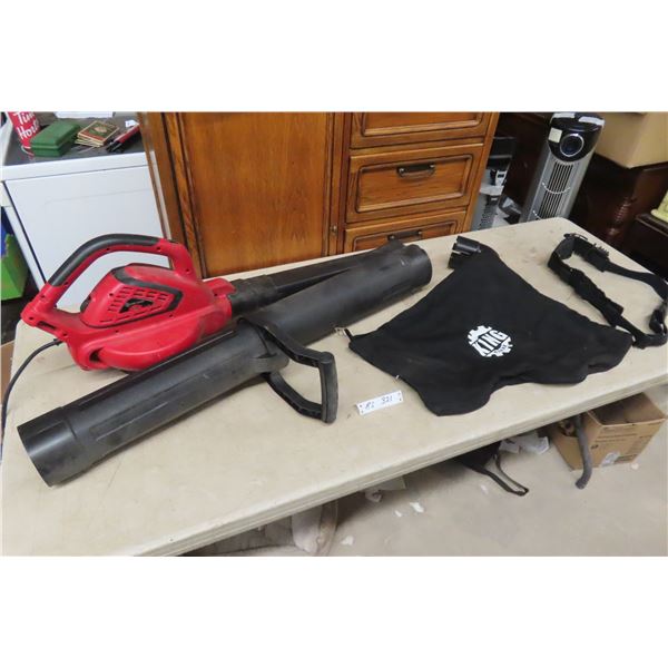King Electric 3-in-one Variable Speed Blower, Vaccum, Mulcher with Attachments
