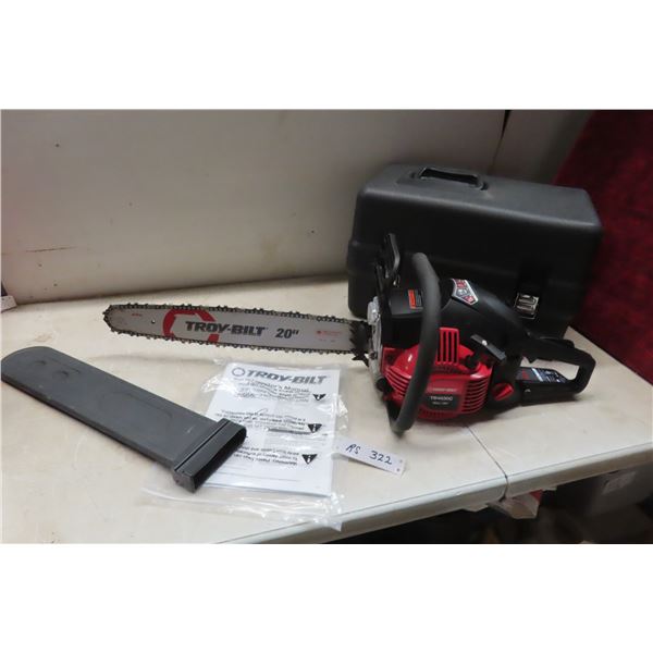 Troy Built Gas Chain Saw 20'' Bar, Hard Case