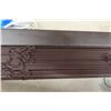 Image 5 : Box Fan and Brown Window Blind 50'' Wide with Hardware