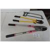 Image 1 : Garden Shears, 24'' Bolt Cutters and Hack Saw 