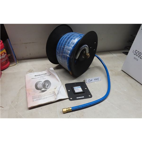 New Mastercraft Manual Hose Reel and 50 ft Air Hose