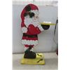 Image 1 : Santa Server Wood Figure 33'' Tall