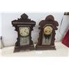 Image 1 : 2 Antique Gilbert Pendulum Clocks with Key