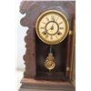 Image 3 : 2 Antique Gilbert Pendulum Clocks with Key