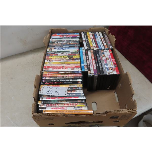 60 DVD's: Pirates of the Carribean, Walking Tall, Mr. Deeds 