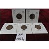 Image 1 : (5) 1936 Canada Small Cents