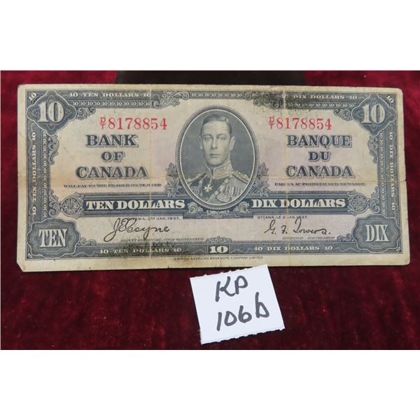 1937 Canada $10 Bill