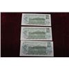 Image 2 : 3 Uncirculated 1973 Canada $1 Bills