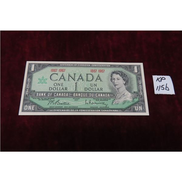 1967 Uncirculated Canada $1 Bill 