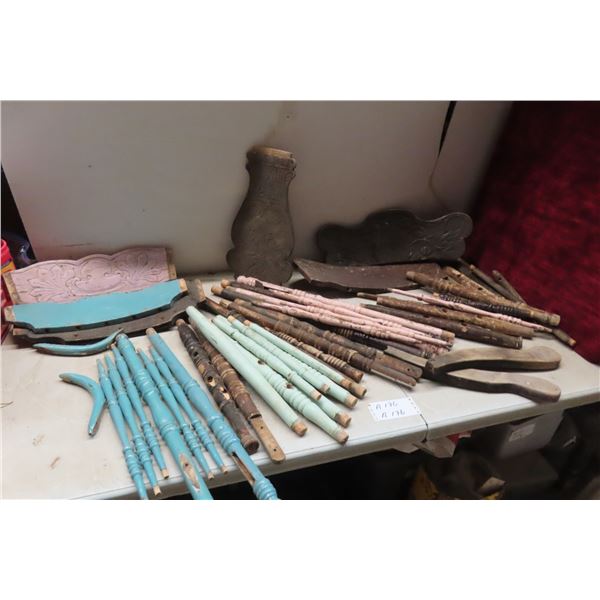 Antique Spindles, Chair Pieces