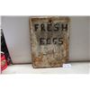 Image 1 : Metal Sign "Fresh Eggs" 24x18
