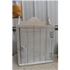 Image 7 : 2 Industrial Look Shelves 35x13 and Painted Cabinet 26x19x8