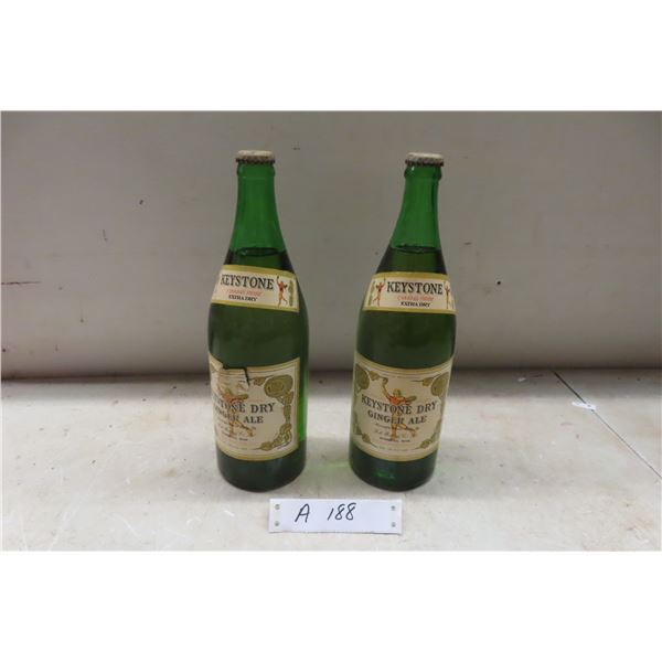 2 Keystore Dry Gingerale Winnipeg MB 28oz Bottles With Product