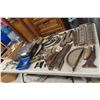 Image 1 : Vintage Wood Mouldings, Chair Pieces, Pedestal Base, Hinges, Hardware and More