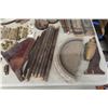 Image 3 : Vintage Wood Mouldings, Chair Pieces, Pedestal Base, Hinges, Hardware and More