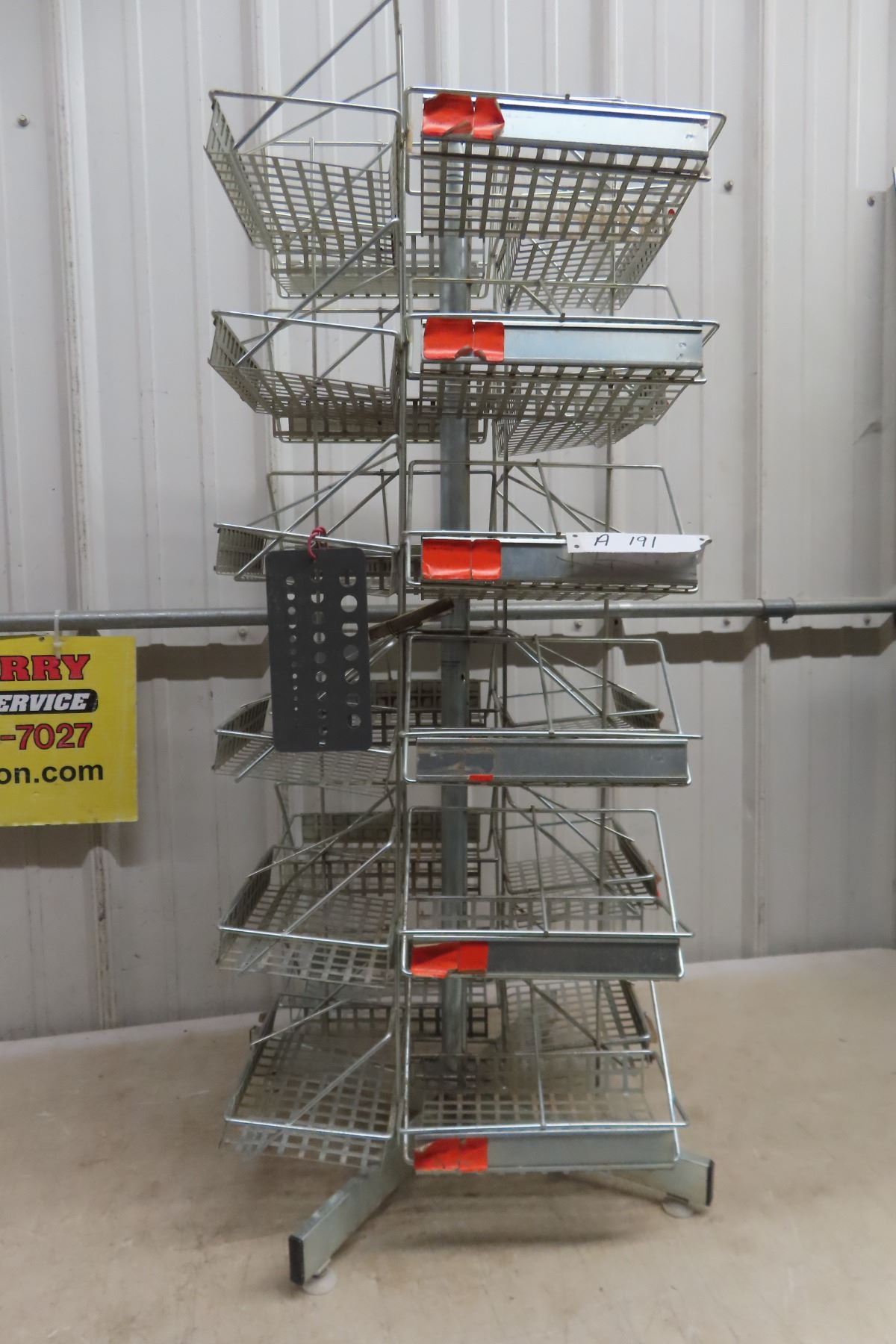 Store Display Metal Rotating Rack 38x15x15
