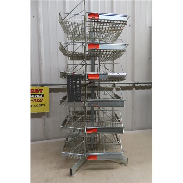 Store Display Metal Rotating Rack 38x15x15