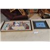 Image 1 : 2 Pictures Religious Petit Point 35x17 and Duck 17x14