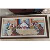 Image 4 : 2 Pictures Religious Petit Point 35x17 and Duck 17x14