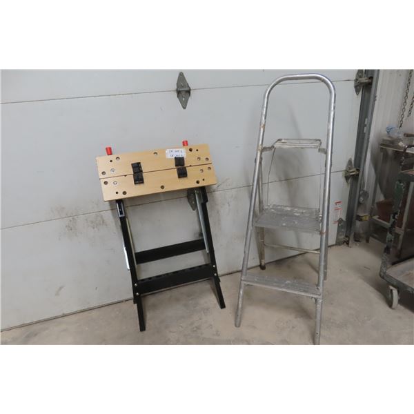 Work Mita Bench and Aluminum 2 Step Stepper