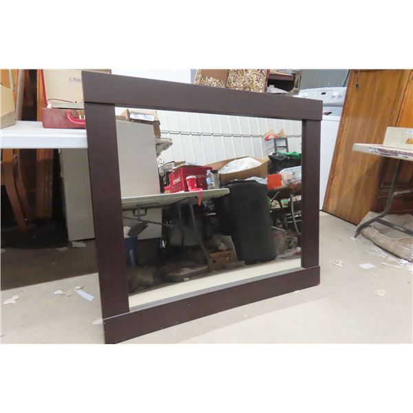 Wood Framed Mirror 38x44