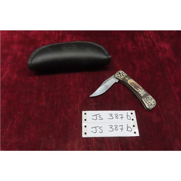 Wyatt Earp Collectible Knife with Case by Franklin Mint