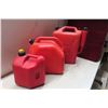 Image 4 : 3 Plastic Gas Containers