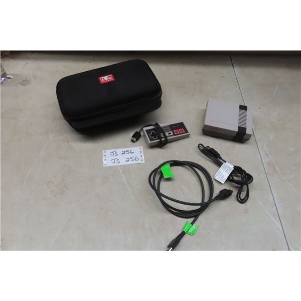 Classic Nintendo Game NES Console with Case