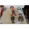Image 1 : Buzz Light Year, Woody  and 2 Redakai Figures