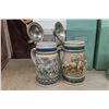 Image 3 : 4 Avon 'Endangered Species' Mini Steins in Boxes: Mountain Zebra, Bald Eagle, Giant Panda,and Asian 