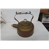 Image 7 : Brass Kettle, 18" Vase, Mail/Record Holder, Silver Plated Mug and Candle Sticks