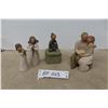 Image 1 : 4 Willow Tree Figurines 5 3/4'' High 