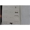 Image 7 : Costume Jewelery in Cases: 22 Rings, 9 pairs Earrings, Suisse Watch and 4 Pkgs Pierced Hoops