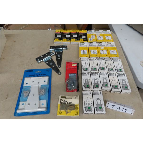 New Door Hinges, Hasps and Padlocks