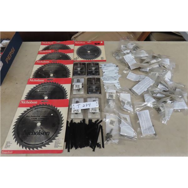 New 6 1/2 and 8'' Saw Blades Router Bits and Jigsaw Blades