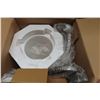 Image 2 : 2 Incandescent Semi Flush Mount Light Fixture New Old Stock